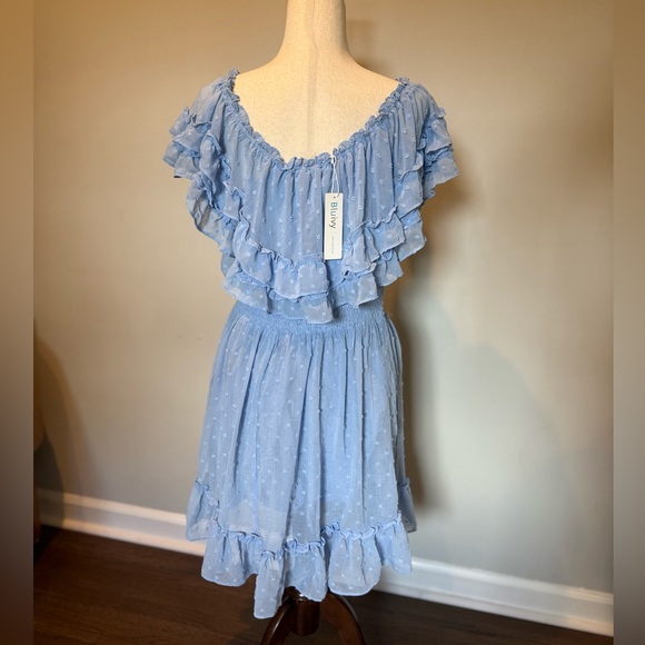 Blu Ivy Ruffle Hem Off Shoulder Dress - Picture 10 of 11